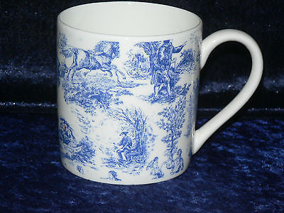 Toille de jouy 1 pint bone china mug  diff all round