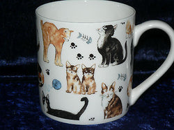Cat 1 pint bone china mug cats CHINTZ all around mug