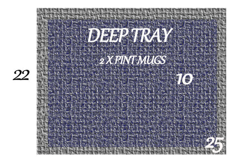 POLYSTYRENE FOR TRAY 2 X PINT MUG