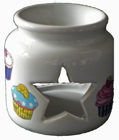 Cupcake Oil Burner for wax melts, essential oils or yankee tarts.