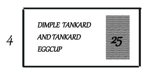 POLYSTYRENE FOR TRAY DIMPLE TANKARD & EGGCUP