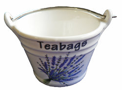 Lavender teabag tidy Bucket, small bucket