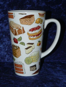 Cakes ceramic large latte mug 3/4pt capacity