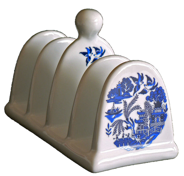 Blue willow pattern toast Rack toast ceramic toast rack holder