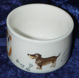 Dogs design 2 cup or 6 cup ceramic teapot or choose milk jug or sugar bowl
