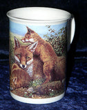 Nature Mugs set of 6 boxed. Choose asstd or individual fox. badger, hedgehog
