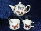 Butterfly 2 cup teapot,Milk & Sugar gift boxed. Teapot, matching milk and sugar