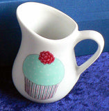 Cupcakes cream/milk jug - small 0.125 litres 3 colours