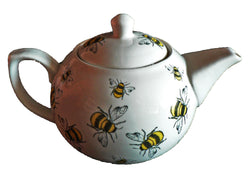Bees pattern 2 cup porcelain teapot