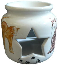 Cats and kittens Oil Burner for wax melts,essential oils or yankee tarts.