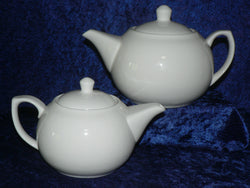 White porcelain 2 cup teapot