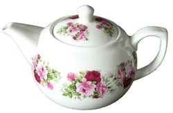 Rose pattern 2 cup porcelain teapot