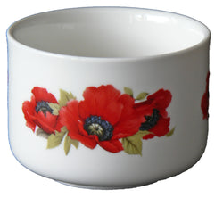 Poppy ceramic sugar bowl
